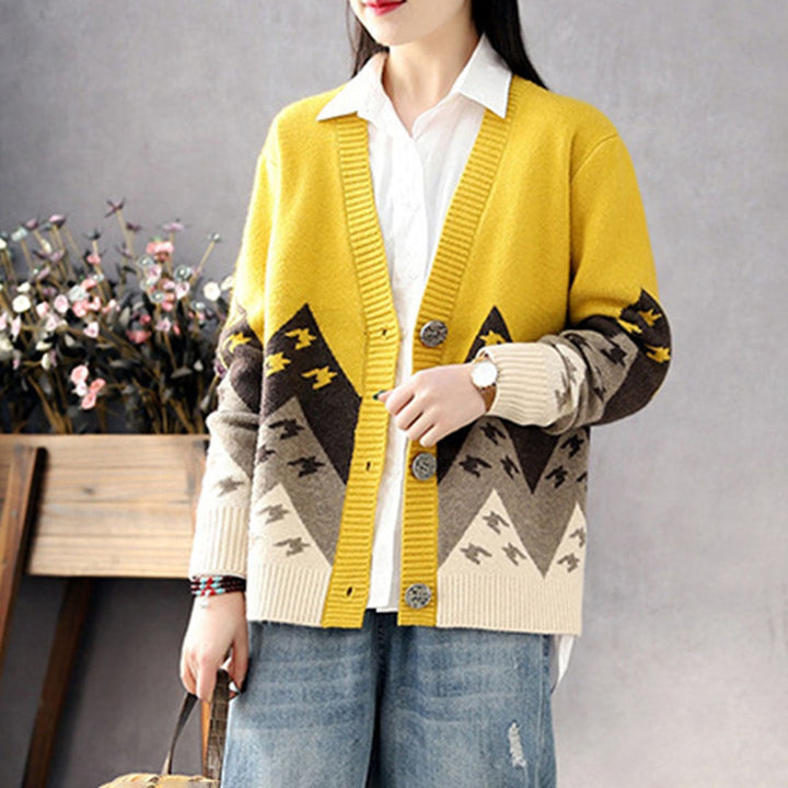 LILIA - Klassische bequeme strickjacke