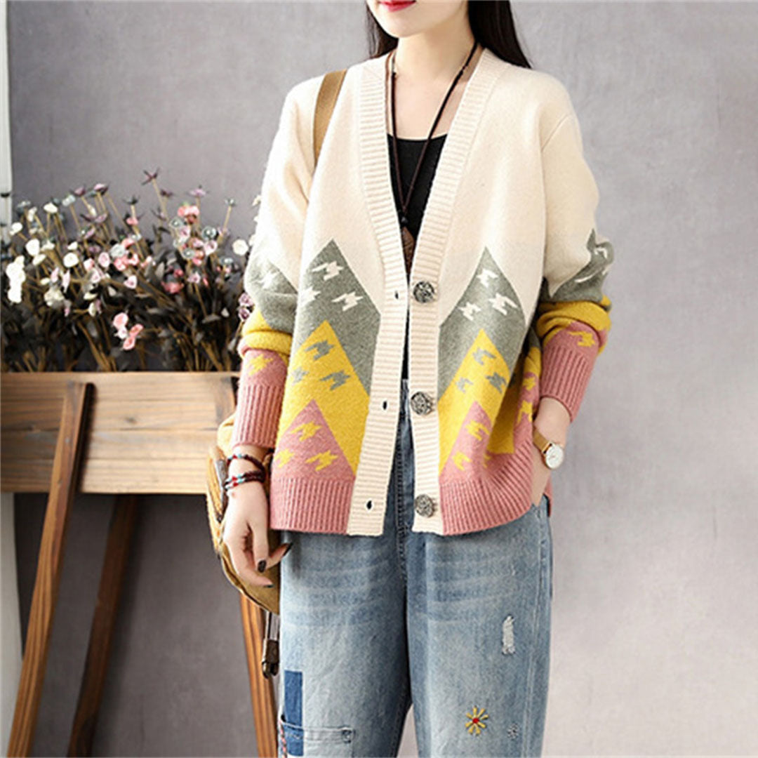 LILIA - Klassische bequeme strickjacke