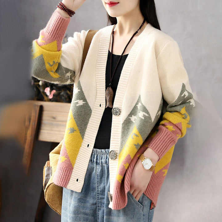 LILIA - Klassische bequeme strickjacke