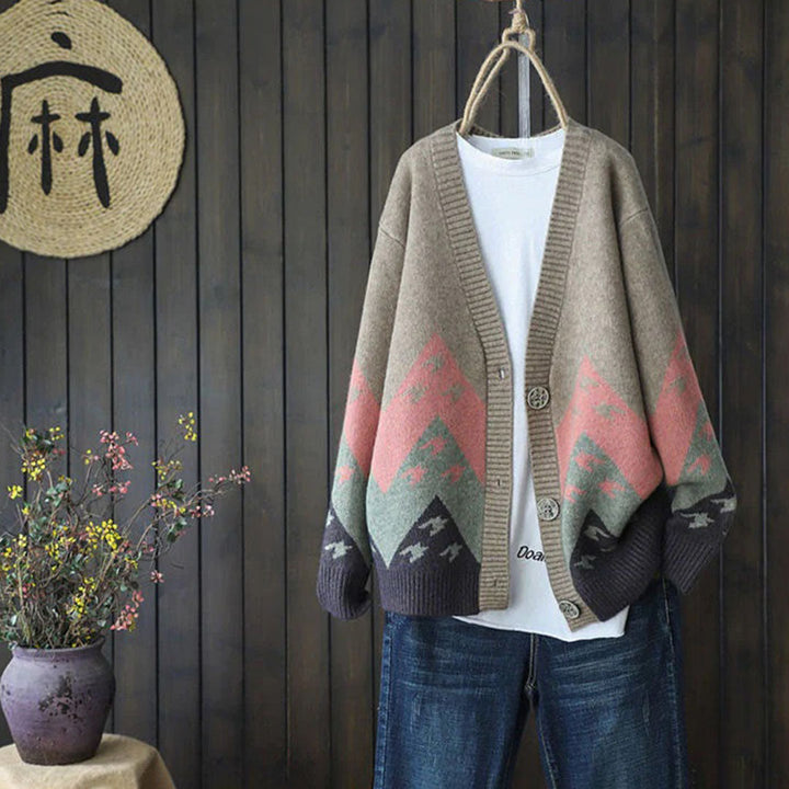 LILIA - Klassische bequeme strickjacke