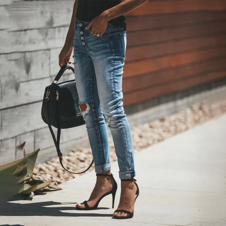 LISELOTTE - Zerrissene Jeans für frauen