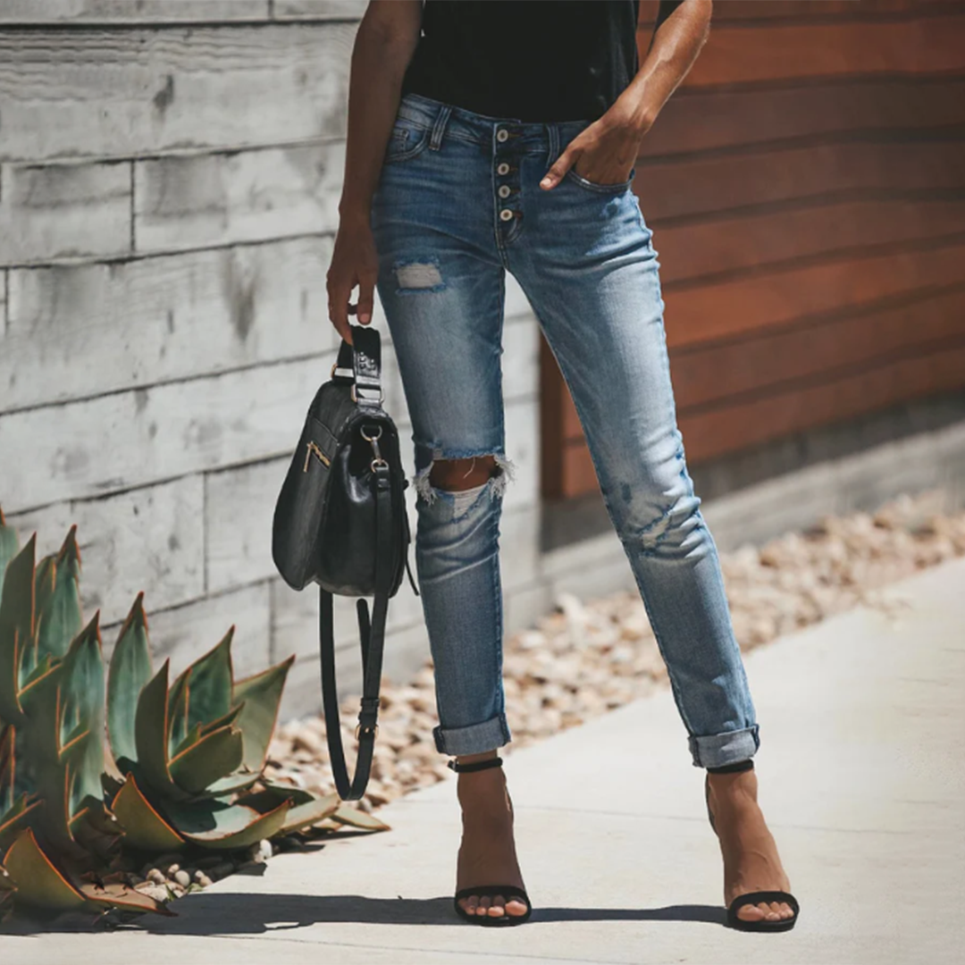 LISELOTTE - Zerrissene Jeans für frauen
