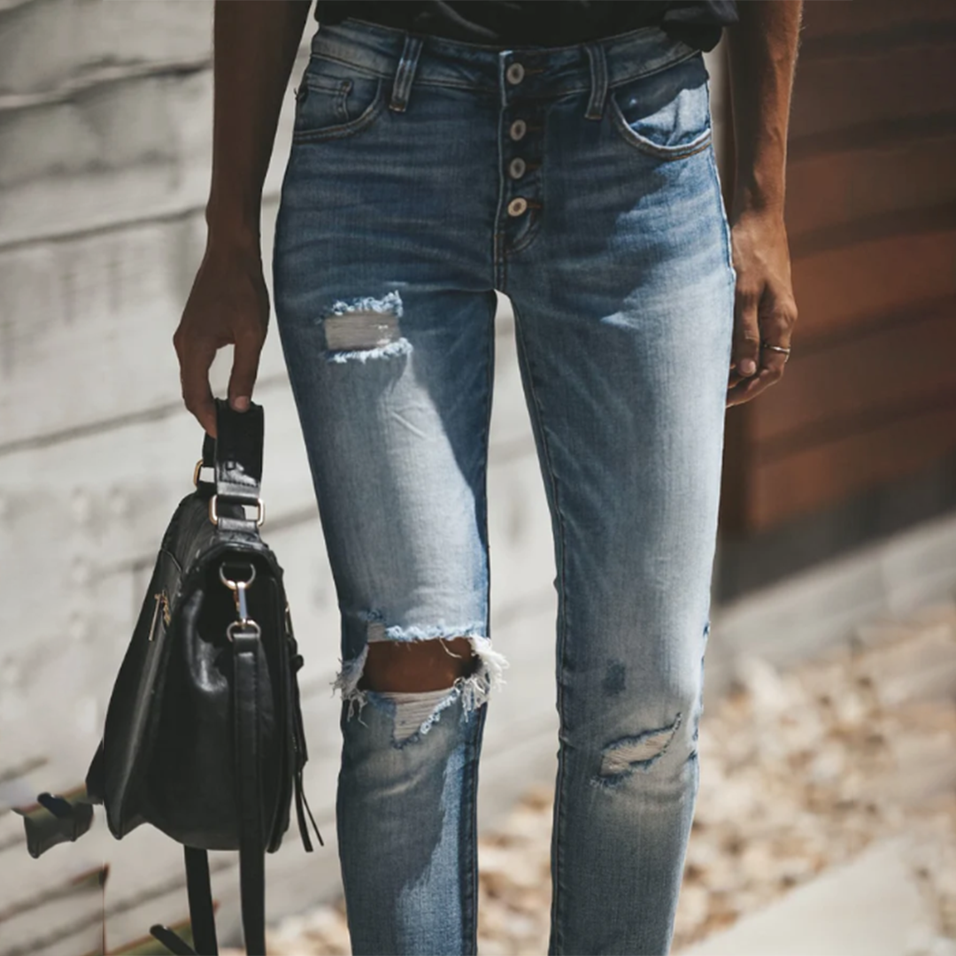 LISELOTTE - Zerrissene Jeans für frauen