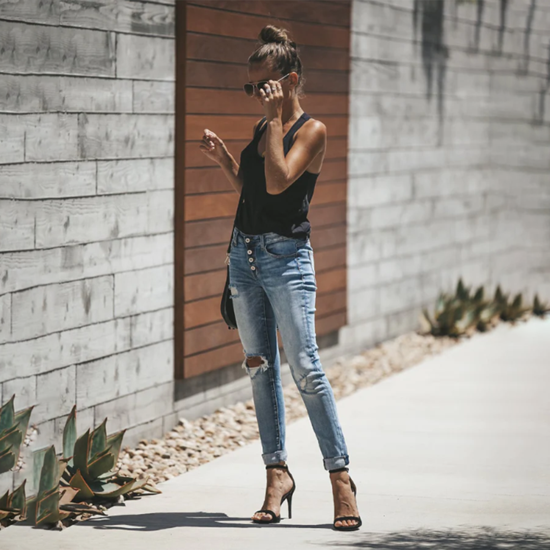 LISELOTTE - Zerrissene Jeans für frauen