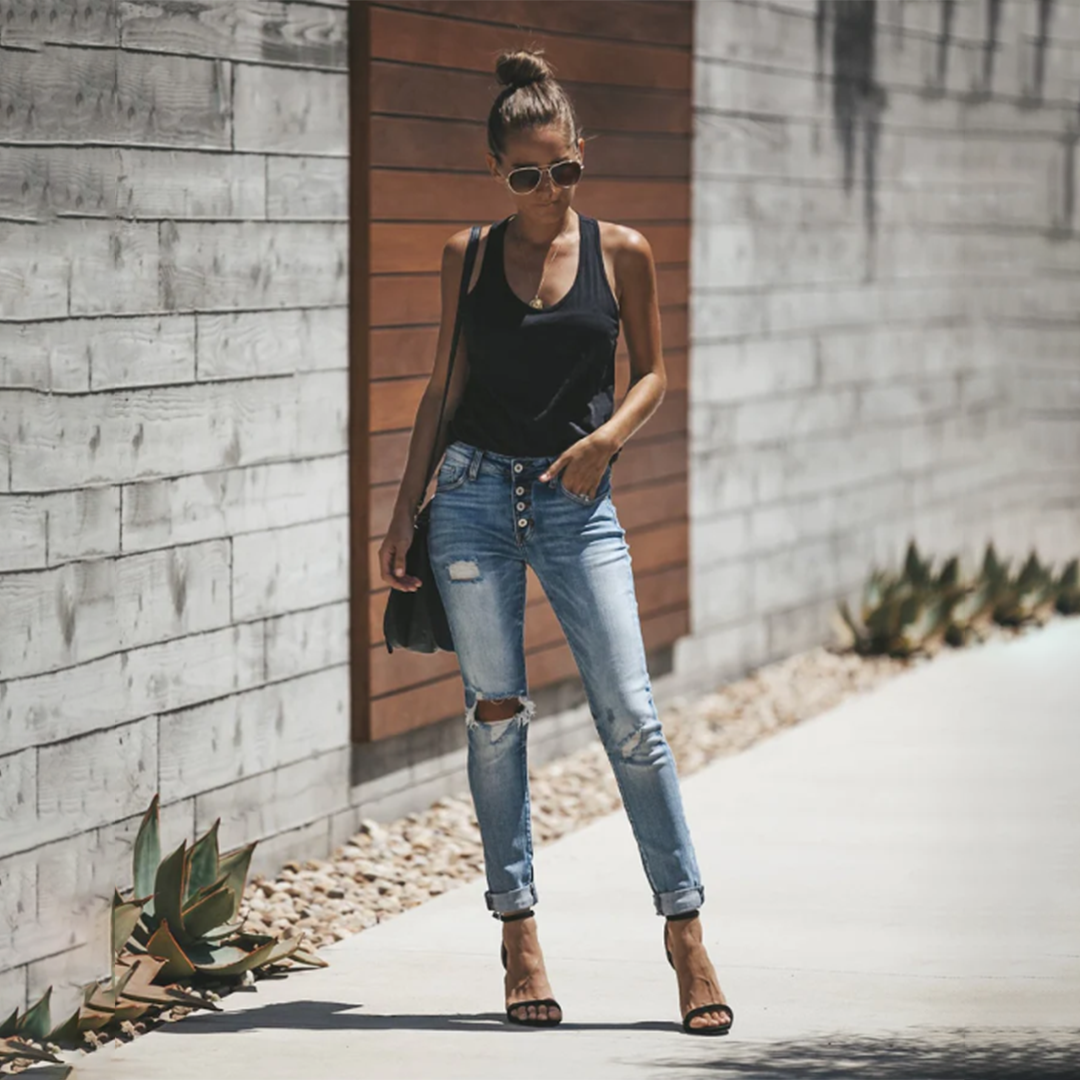 LISELOTTE - Zerrissene Jeans für frauen