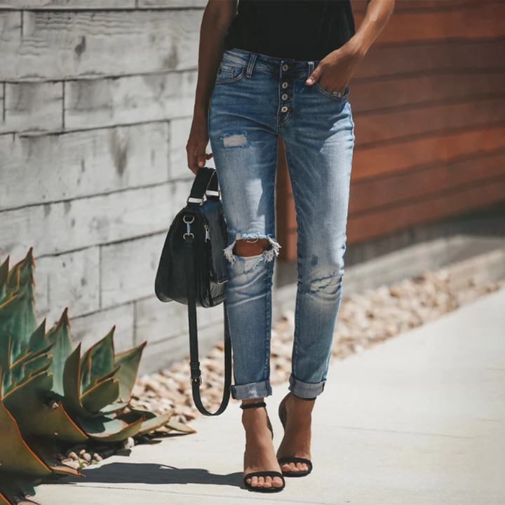LISELOTTE - Zerrissene Jeans für frauen