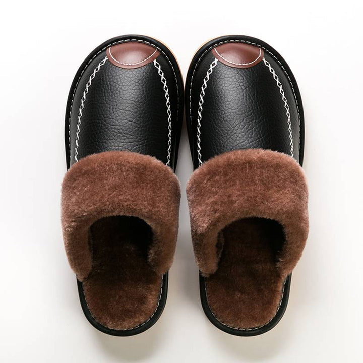 LUCAS - Fleece-Pantoffeln mit niedrigem Rist