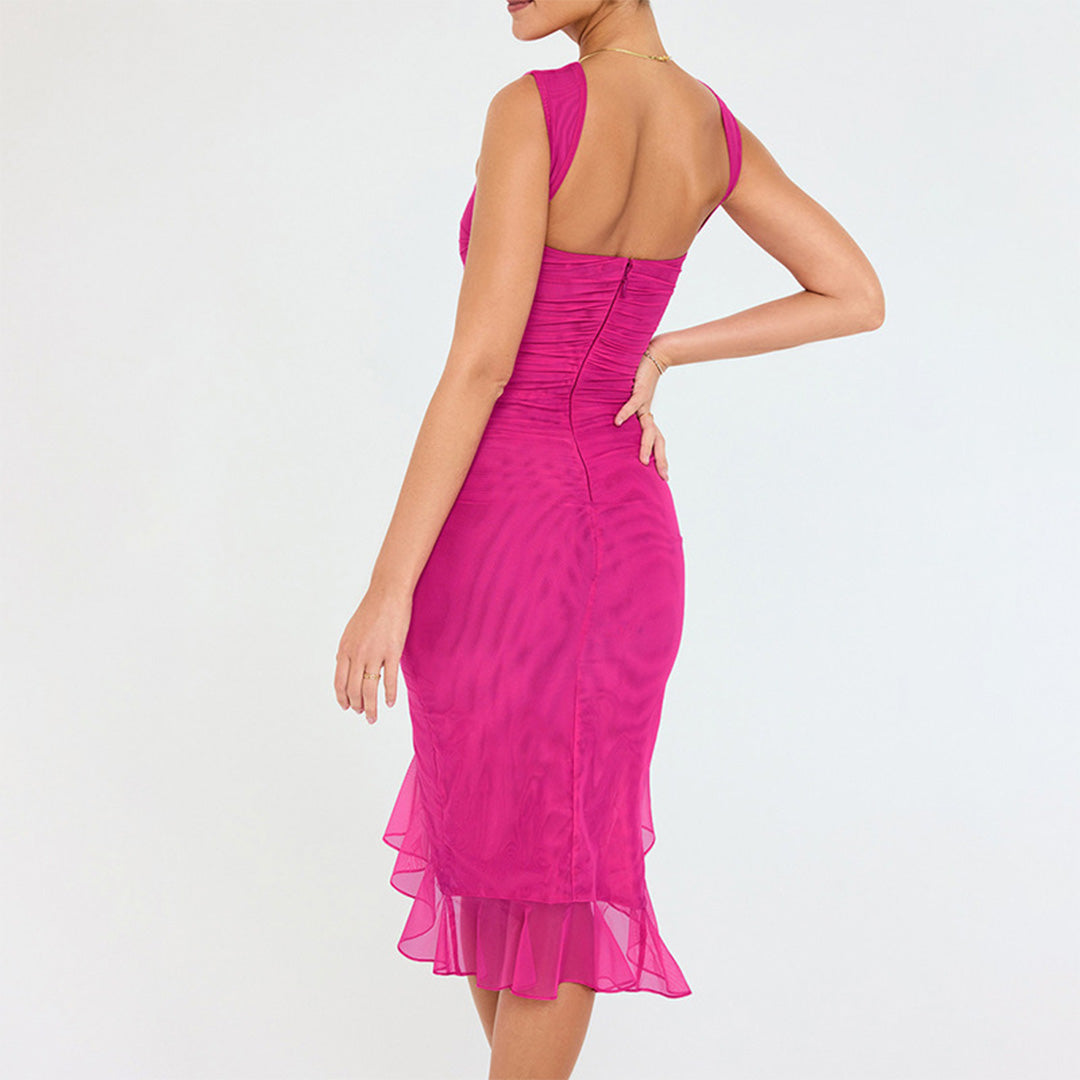 MAXINE - Elegantes midikleid