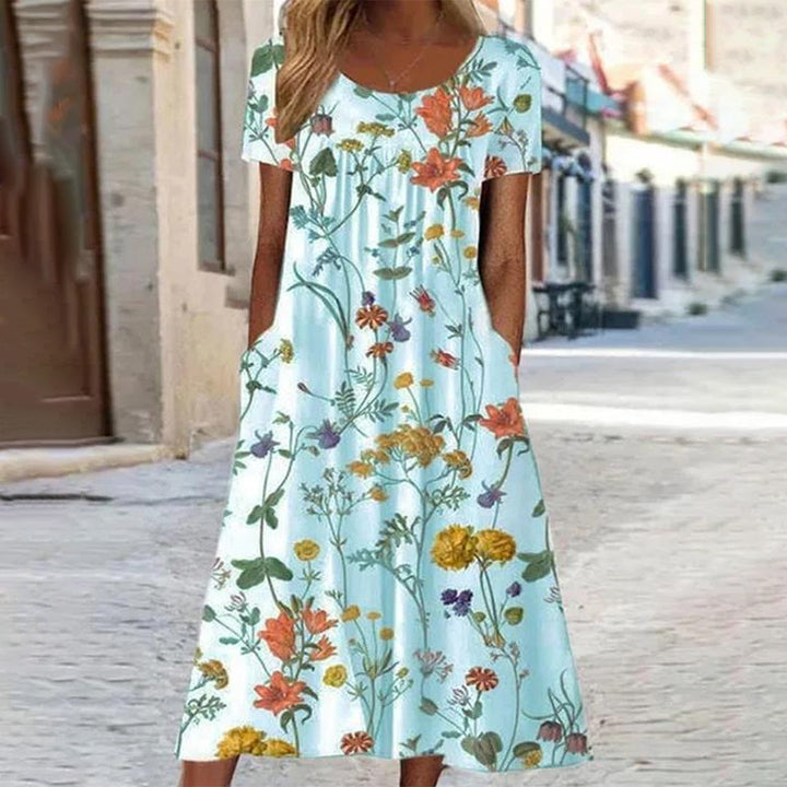 MINA - Lässiges geblümtes kleid