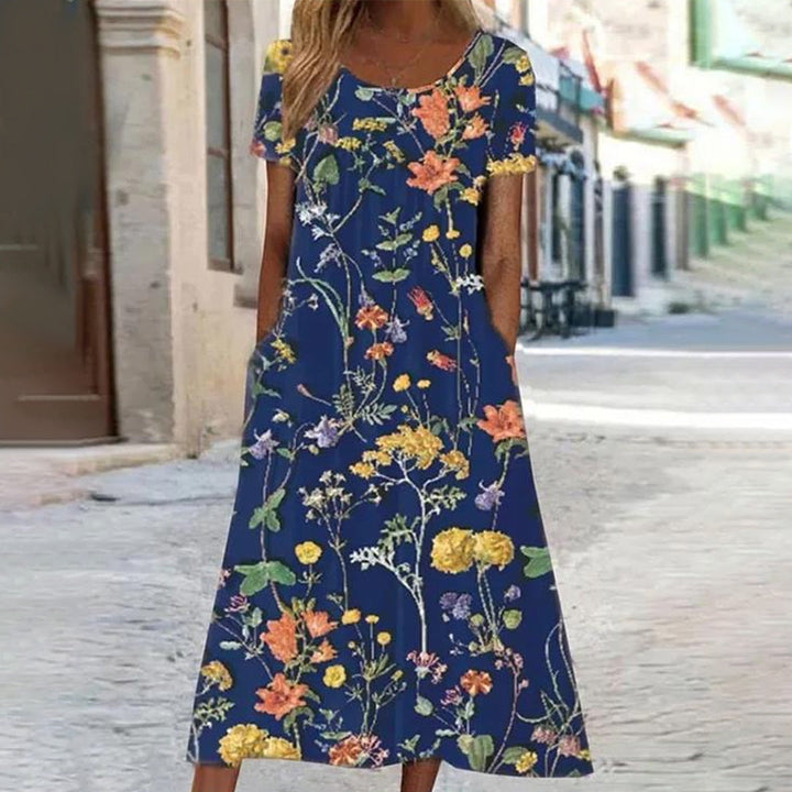MINA - Lässiges geblümtes kleid
