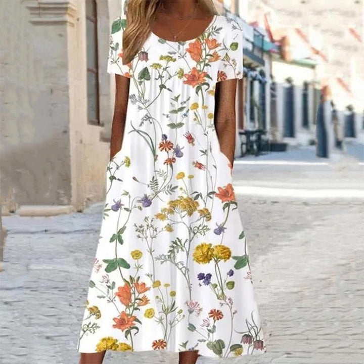 MINA - Lässiges geblümtes kleid