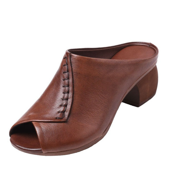 NERIAH - Elegante pantoffeln mit blockabsatz