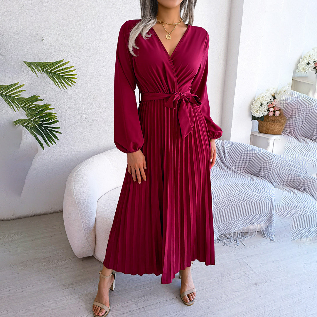 MONIQUE - Elegantes plissiertes kleid