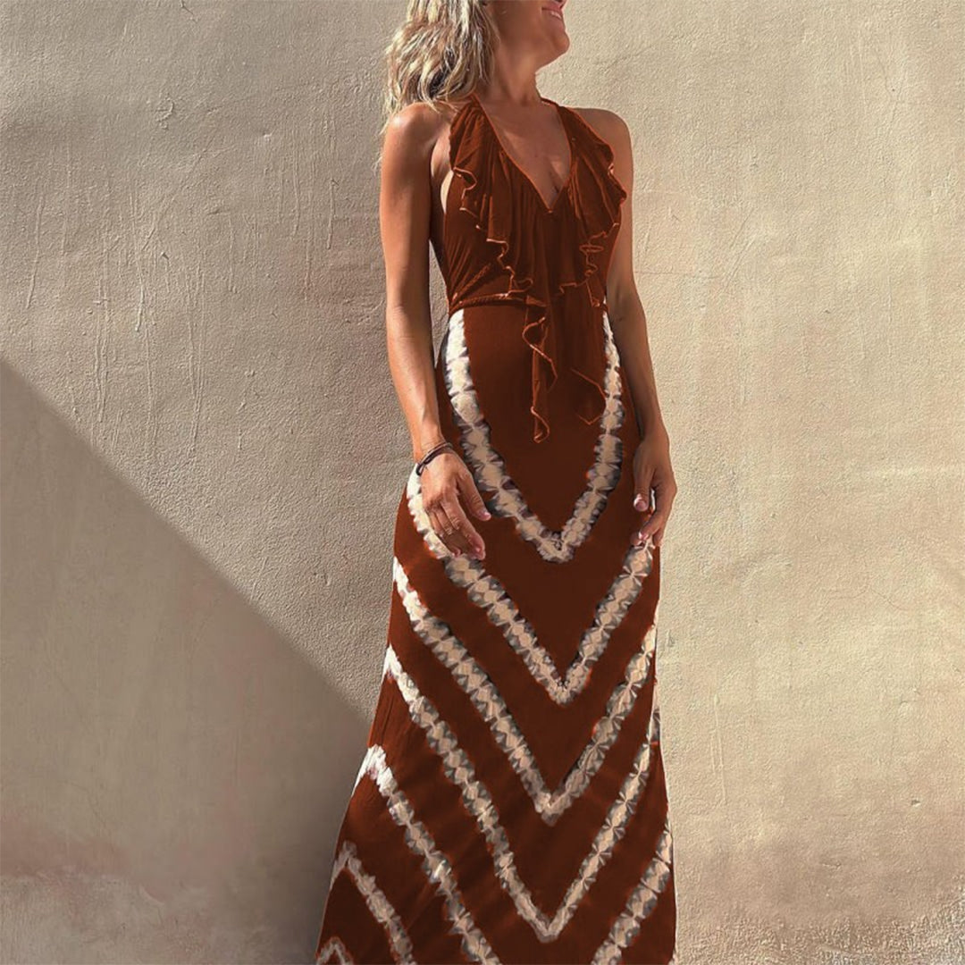 TISA - Modisch maxikleid mit neckholder
