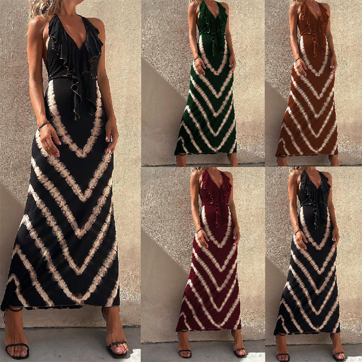 TISA - Modisch maxikleid mit neckholder