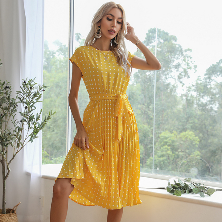 VEERLE - Lässiges faltenkleid