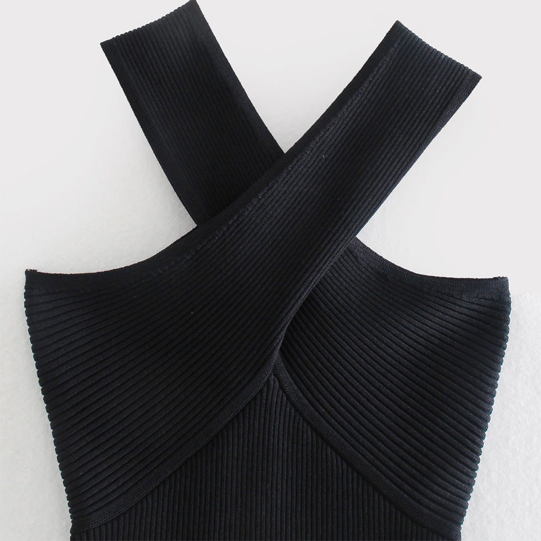 WAVERLY- Elegantes kreuzriemen-oberteil