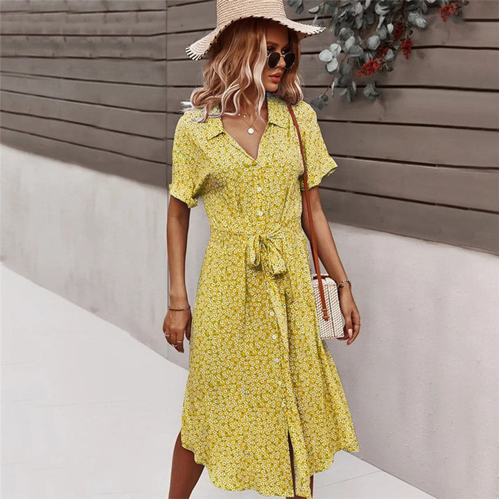 YARA - Geblümtes minikleid