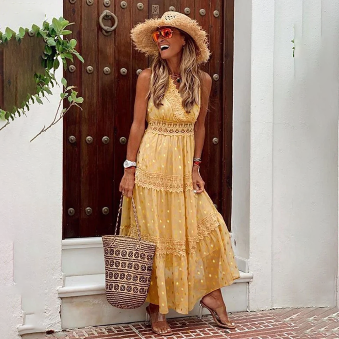 FLORENCE - Elegantes boho-kleid