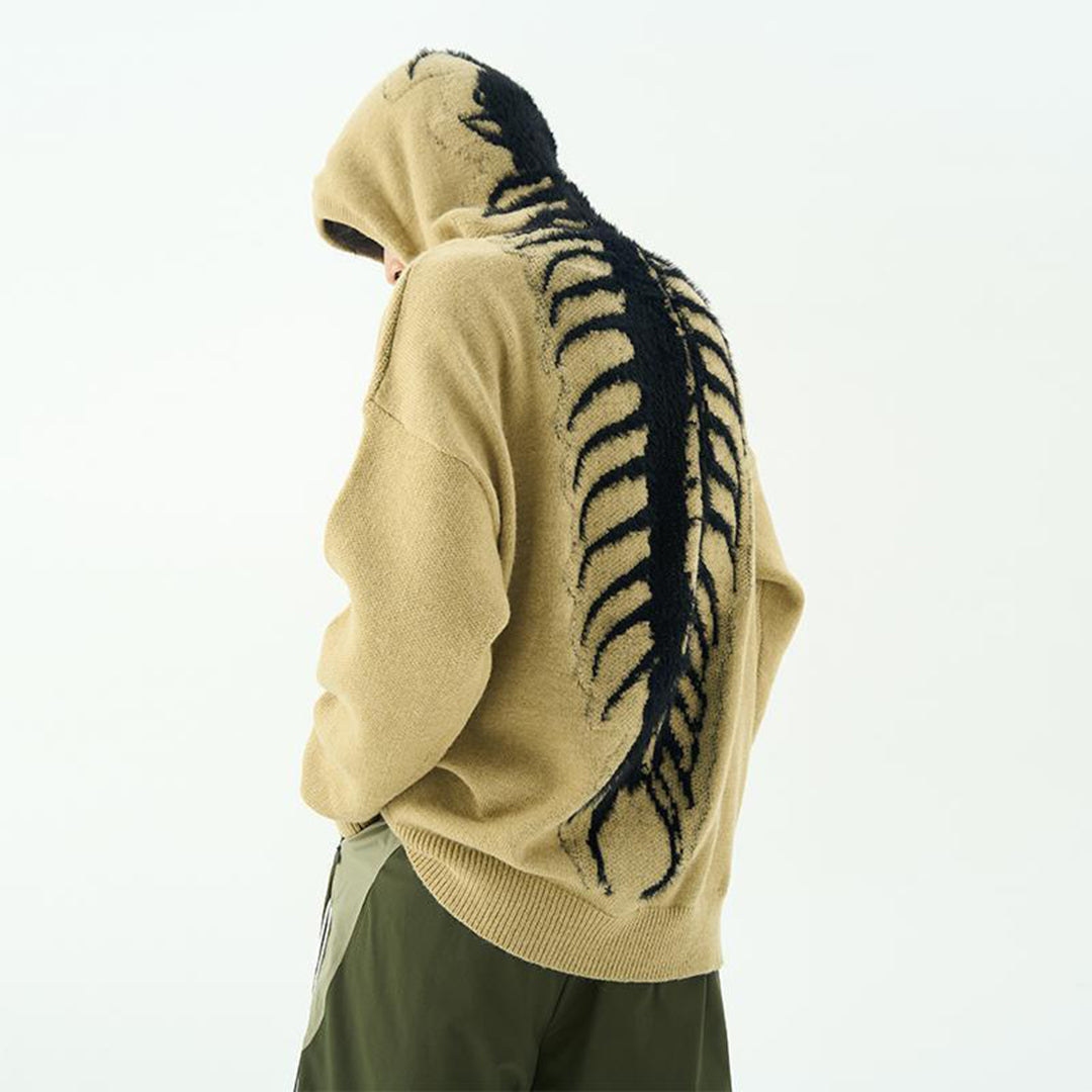ZEB - Gestrickter Kapuzenpullover für Männer