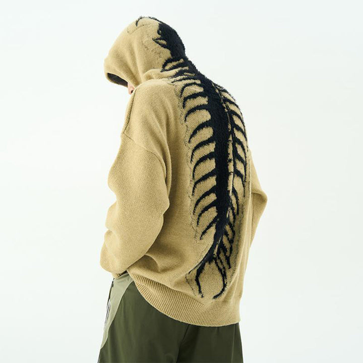 ZEB - Gestrickter Kapuzenpullover für Männer